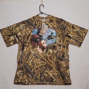 Advantage Wetlands Mens Camo T Shirt Size XXXL Camouflage Hunting Casual